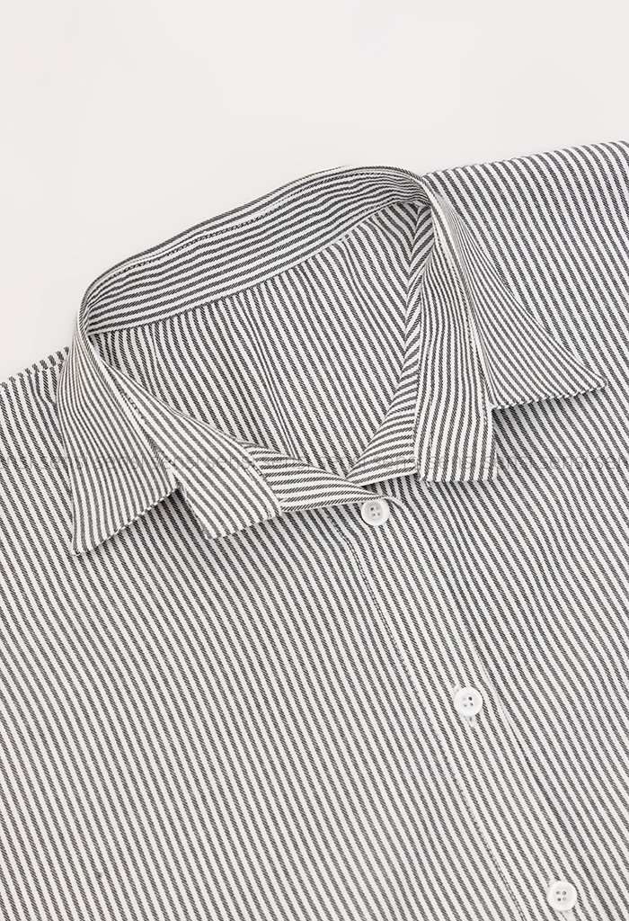 شومیز راه راه جلو دکمه کد1005100